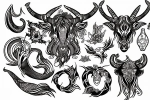 Capricorn tattoo idea