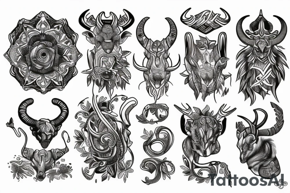 Capricorn tattoo idea