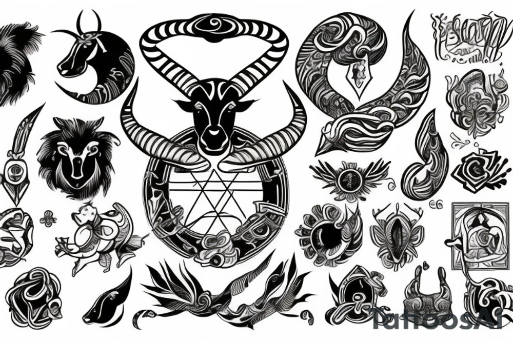 Capricorn tattoo idea