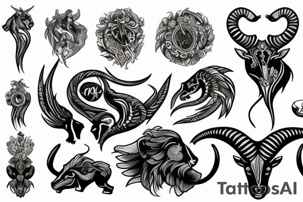 Capricorn tattoo idea