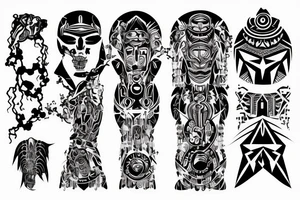 Cybersigilism back tattoo tattoo idea