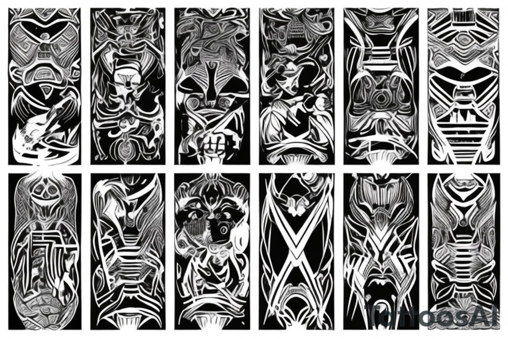 Cybersigilism back tattoo tattoo idea