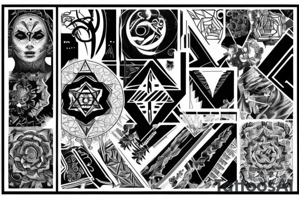 Cybersigilism back tattoo tattoo idea