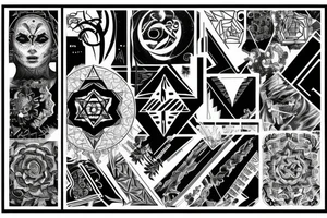 Cybersigilism back tattoo tattoo idea