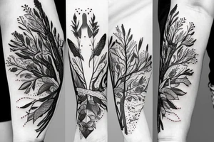 Forest sleeve tattoo idea