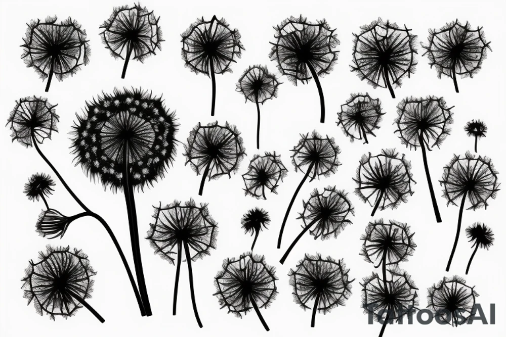 Dandelion tattoo idea