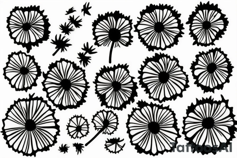 Dandelion tattoo idea