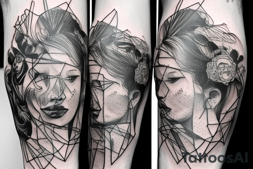 macro decompression on left forearm tattoo idea