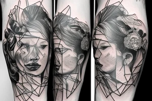 macro decompression on left forearm tattoo idea