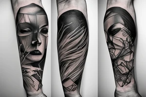 macro decompression on left forearm tattoo idea