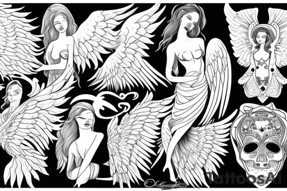 angel tattoo idea
