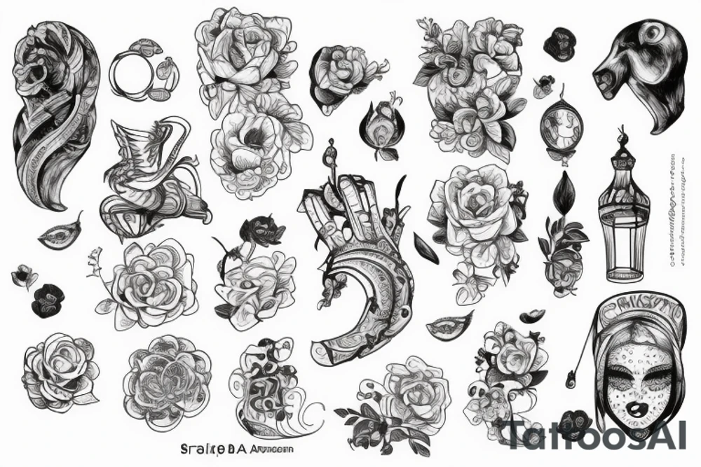 Две русалки целуются tattoo idea