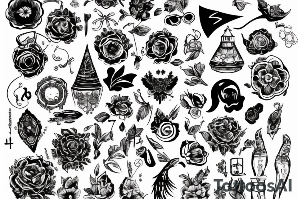 Две русалки целуются tattoo idea