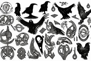 Disco Elysium, Time, music, Jazz, norse mythos, odin, ravens, editing tattoo idea