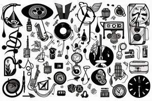 Disco Elysium, Time, music, Jazz, editing, symbols tattoo idea