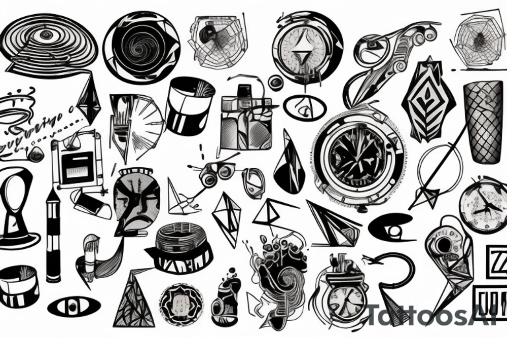 Disco Elysium, Time, music, Jazz, editing, symbols tattoo idea