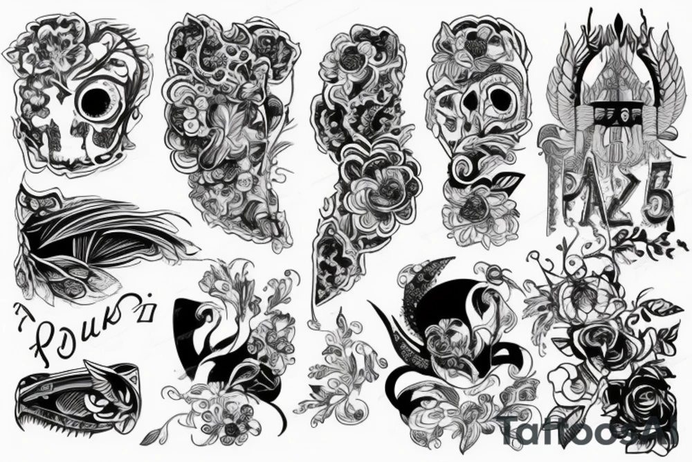 Две русалки целуются tattoo idea