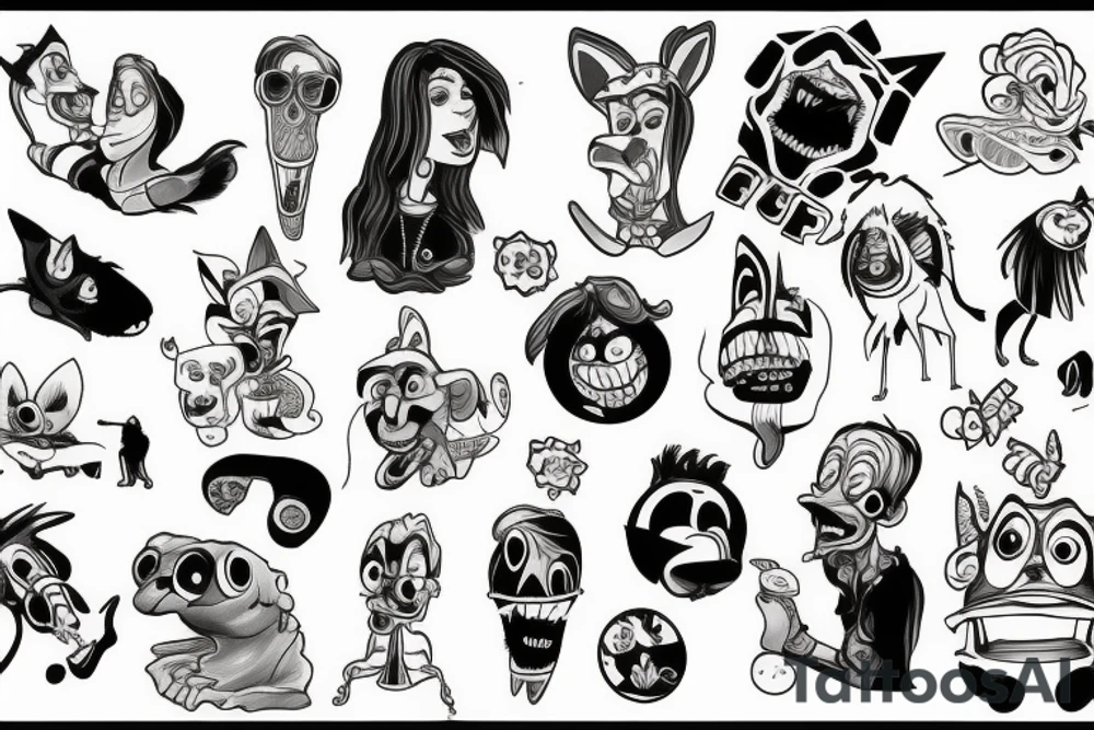 courage the cowardly dog tattoo idea