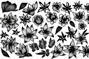 Lily flower tattoo idea