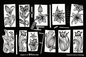Lily flower on sholder tattoo idea