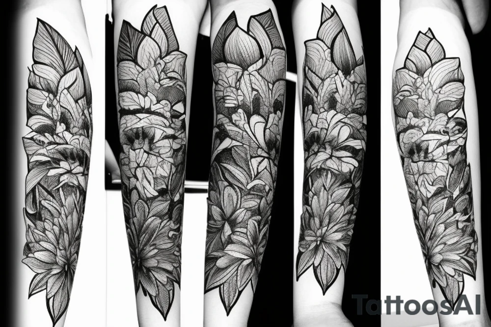 Lily flower on sholder tattoo idea