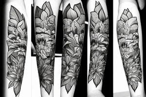 Lily flower on sholder tattoo idea