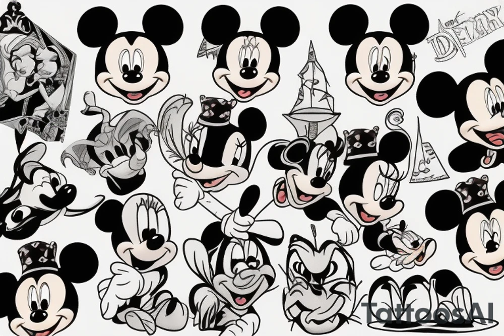 dark disney tattoo idea