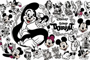 dark disney tattoo idea