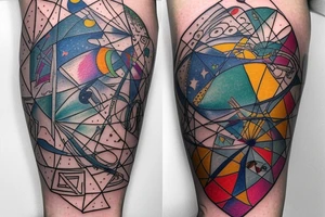 A cosmic entity putting itself back together together after the universe ripped them apart
small tattoo on left forearm tattoo idea