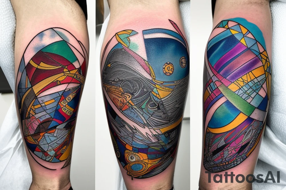 A cosmic entity putting itself back together together after the universe ripped them apart
small tattoo on left forearm tattoo idea