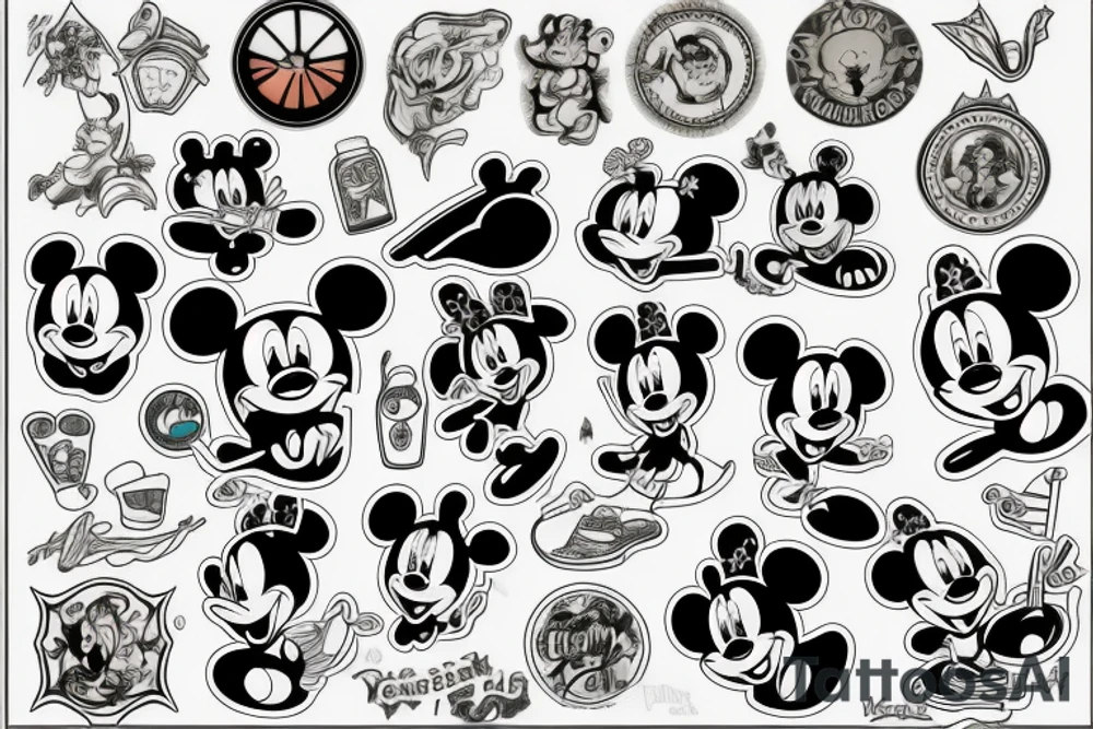 gloomy disney tattoo idea