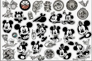 gloomy disney tattoo idea