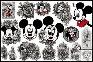 gloomy disney tattoo idea
