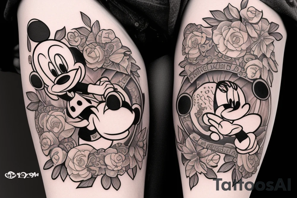 gloomy disney tattoo idea