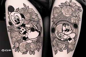 gloomy disney tattoo idea
