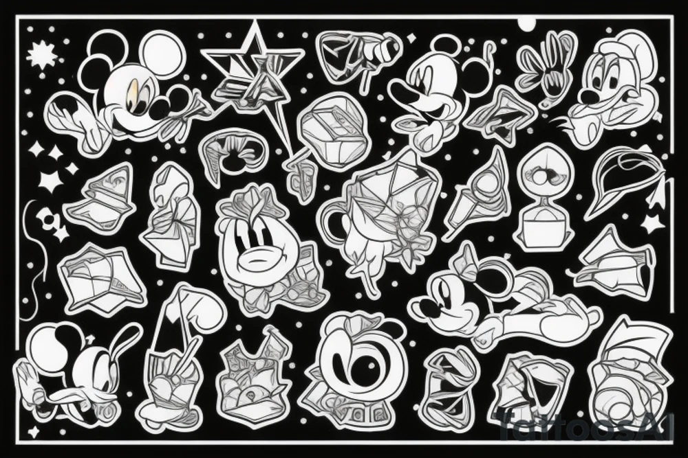 gloomy disney tattoo idea