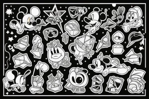 gloomy disney tattoo idea