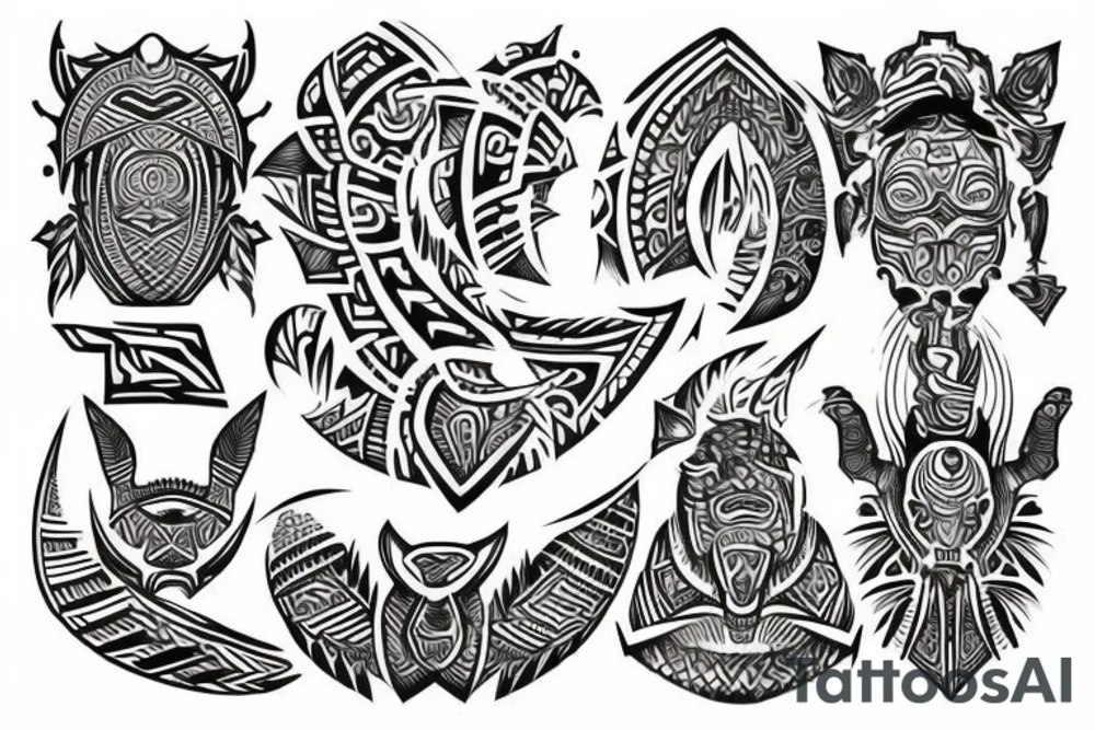 Tribal tattoo Style for the name "Matanyos" tattoo idea