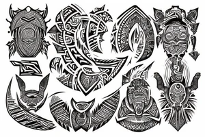 Tribal tattoo Style for the name "Matanyos" tattoo idea