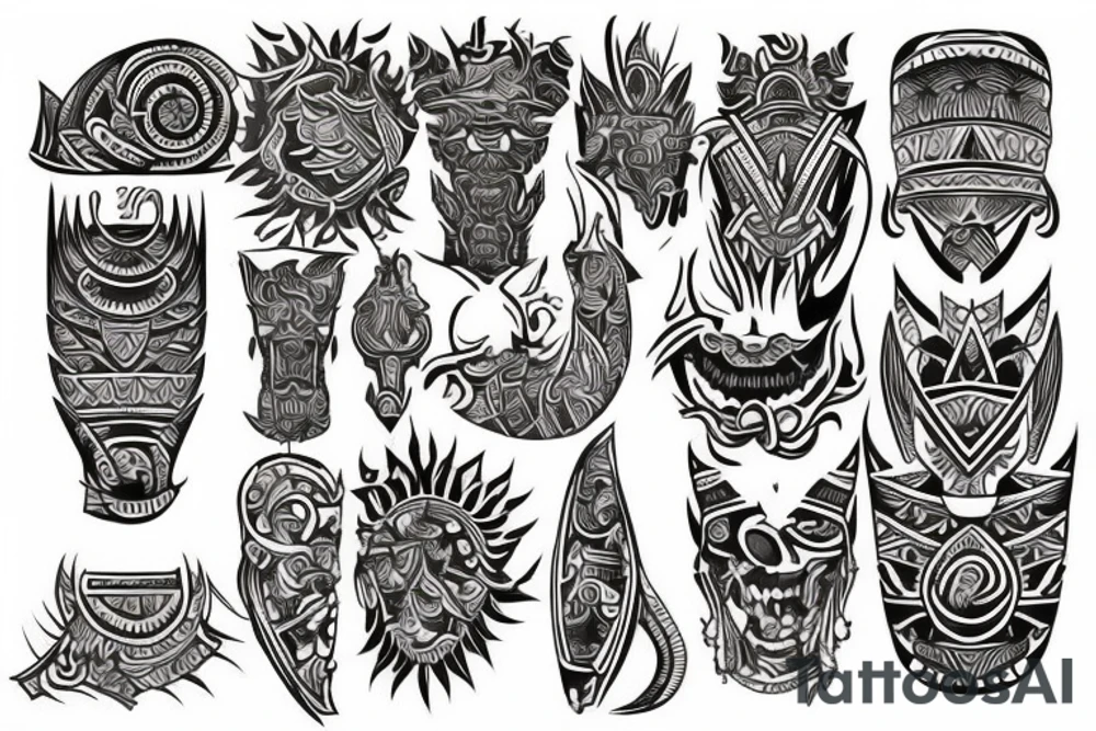 Tribal tattoo Style for the name "Matanyos" tattoo idea