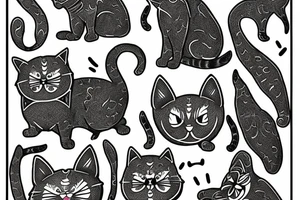 a cat in the scream edward munk picture tattoo idea