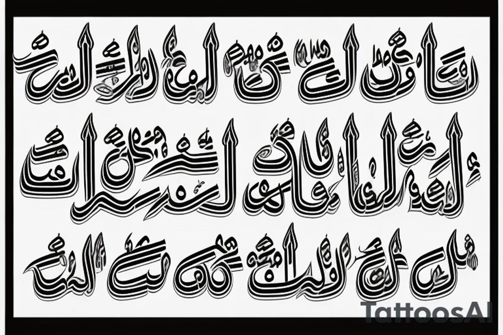 arabic calligraphy of the name "مطانيوس" tattoo idea