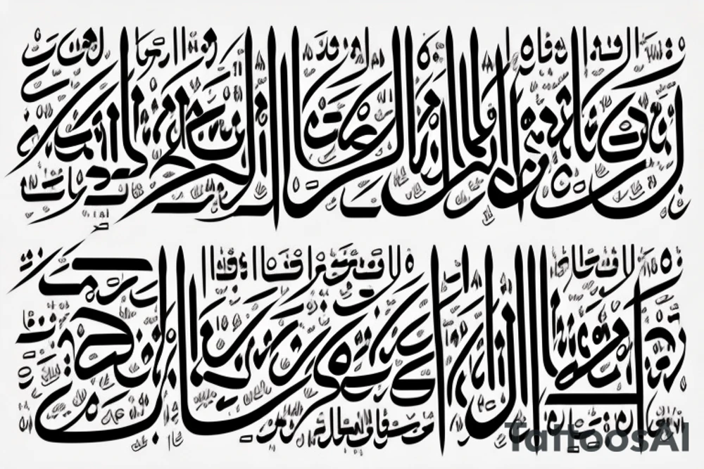 arabic calligraphy of the name "مطانيوس" tattoo idea