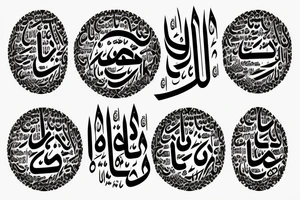 arabic calligraphy of the name "مطانيوس" tattoo idea