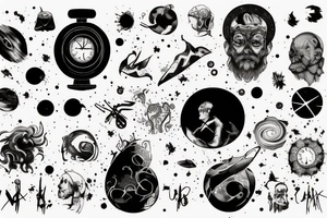 A universe trying to gather pieces of itself that have been lost to time tattoo idea