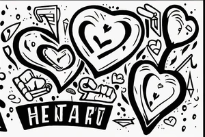 A heart with a pen in it And he presses his fist and ink drips from the pen head tattoo idea