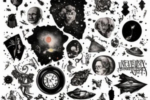 A universe trying to gather pieces of itself that have been lost to time tattoo idea