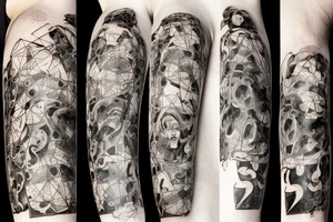 A universe trying to gather pieces of itself that have been lost to time tattoo idea