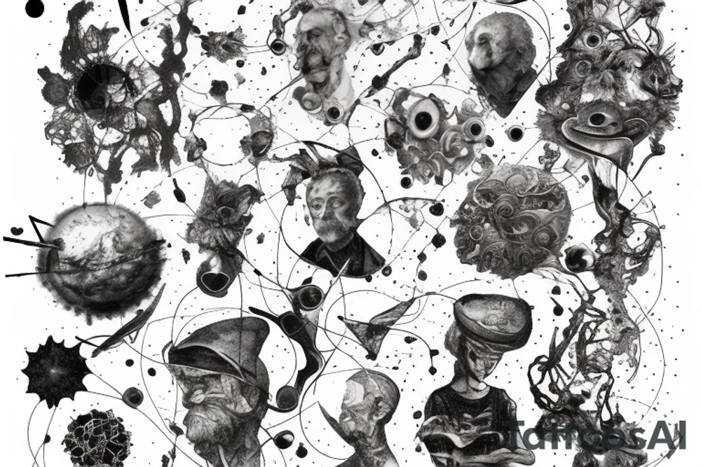 A universe trying to gather pieces of itself that have been lost to time tattoo idea