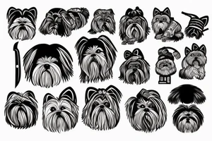 Shi Tzu with a knife tattoo idea